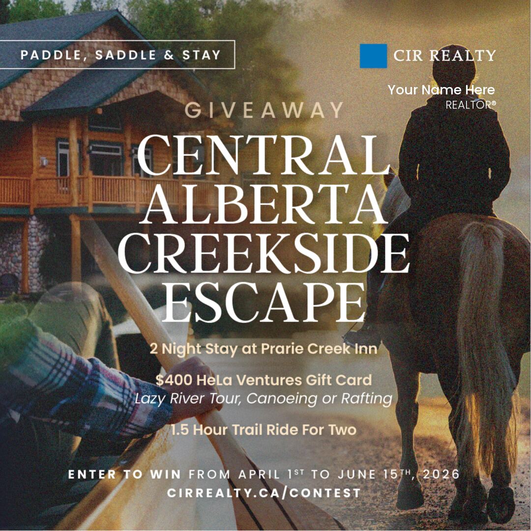 Central Alberta Creekside Escape giveaway